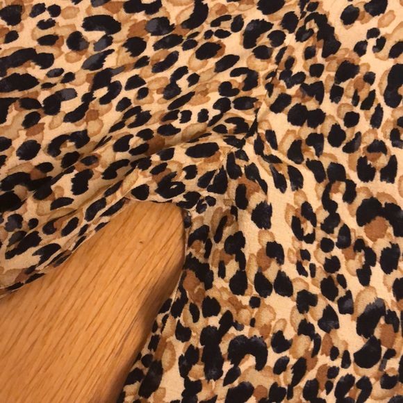 Zara Chetah Animal Print Cropped/ Crop Button Up Top trf collection Size Small - Picture 10 of 16
